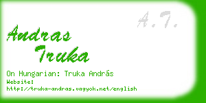 andras truka business card
