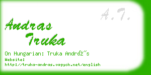 andras truka business card